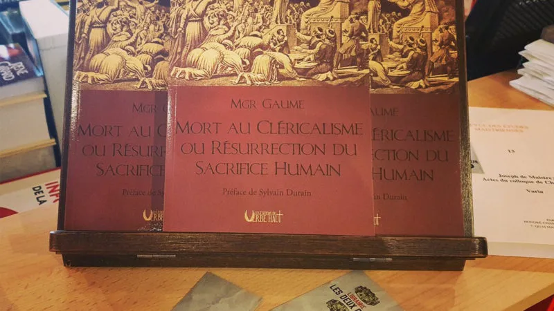Monseigneur Gaume sur le retour du sacrifice humain