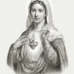 Affiche Cœur immaculée de Marie - format A3