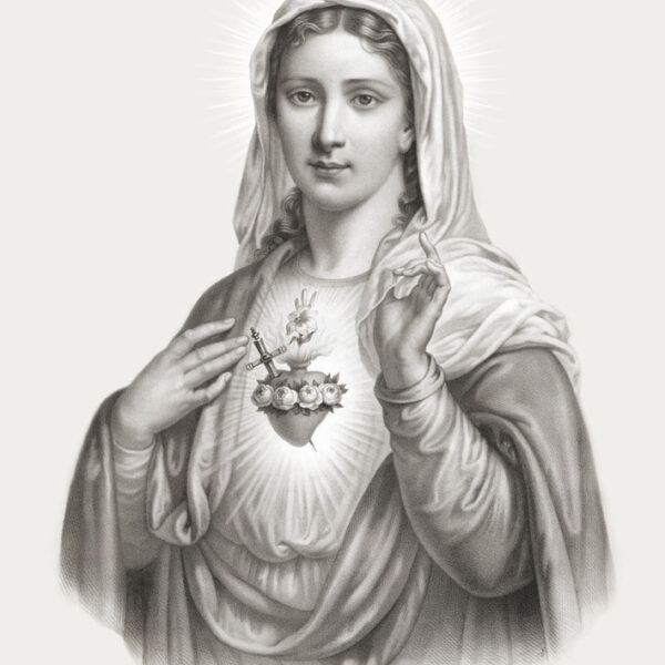 Affiche Cœur immaculée de Marie - format A3