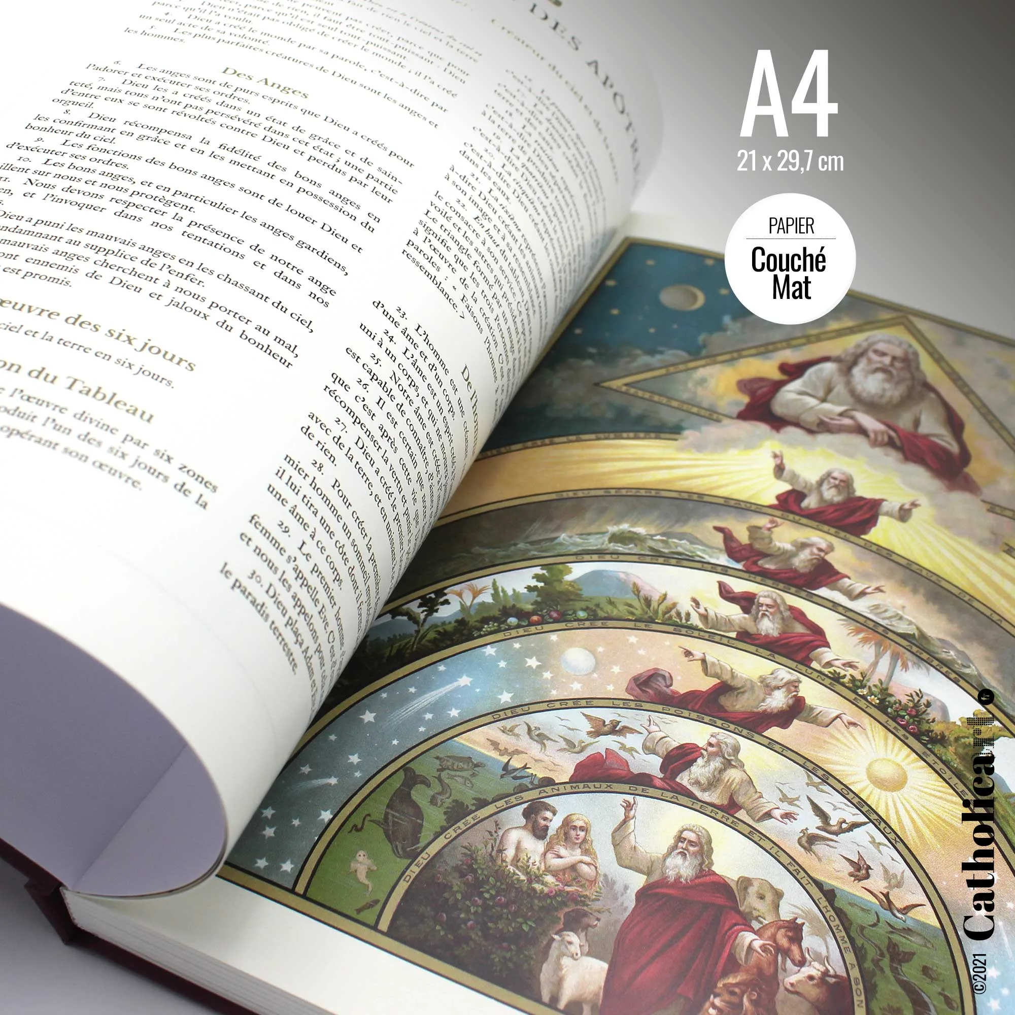 Le Catéchisme en Images Édition Prestige (Livre broché 140 pages A4 de 1893) – Image 3