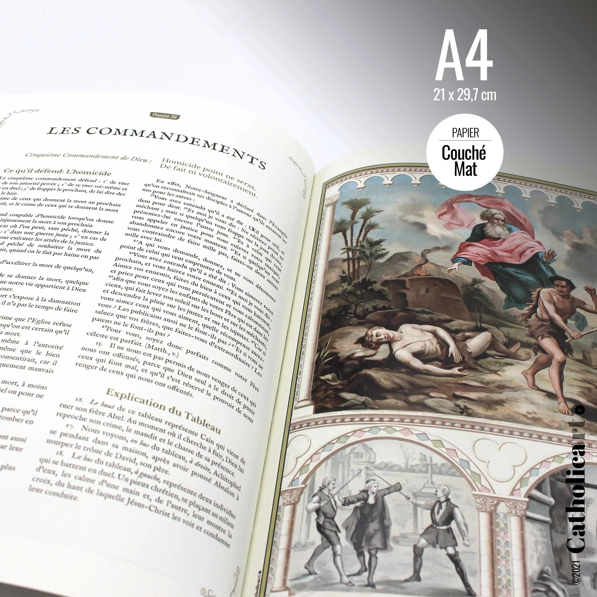 Le Catéchisme en Images Édition Prestige (Livre broché 140 pages A4 de 1893) – Image 6