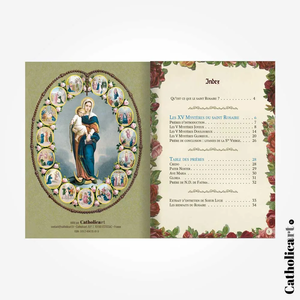 Livret pour réciter le chapelet (Les XV Mystères du Saint Rosaire) - Catholicart – Image 5