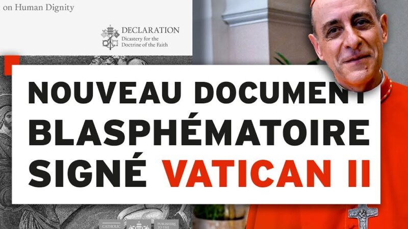 Un nouveau document blasphématoire signé Vatican II – Abbé de la Chanonie