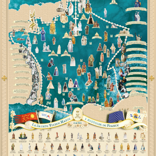 Carte du Royaume de Marie - Poster grand format A2