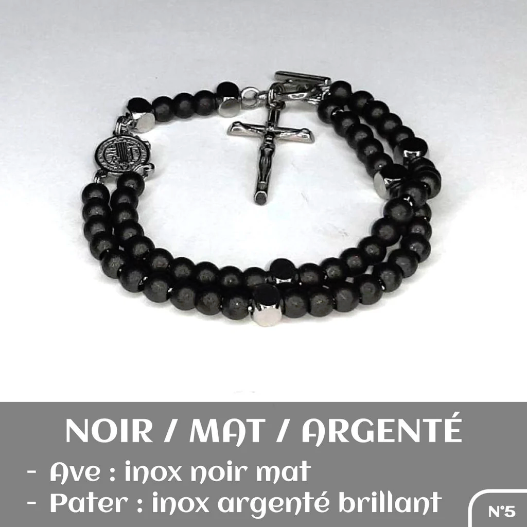 RosArmy® - Acier inoxydable noir mat et argenté brillant – Image 4