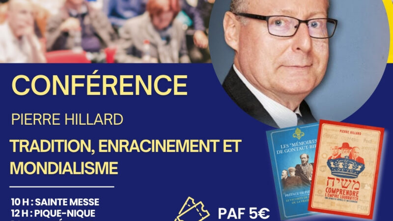 Conférence dimanche 8 décembre 2024 à Rennes de Pierre Hillard
