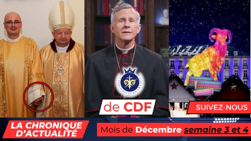 Chronique d’actualité de CDF : fin décembre 2024