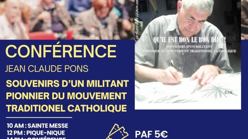 Conférence dimanche 12 octobre