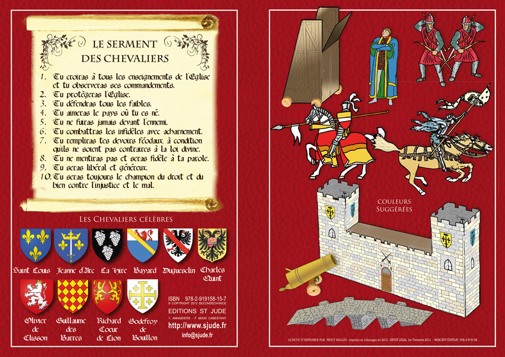 Coloriage et découpage - L'assaut du château des chevaliers – Image 3