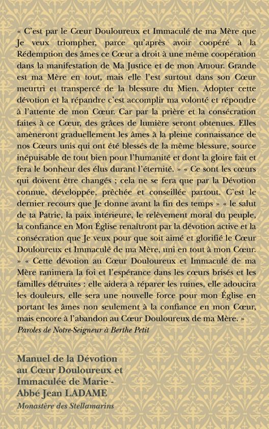 Manuel de la Dévotion au Cœur Douloureux et Immaculé de Marie – Image 2