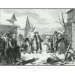 Affiche : Louis XVI distribuant des aumônes aux pauvres