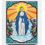 Tableau velours à colorier – Vierge Marie | Ludocolor