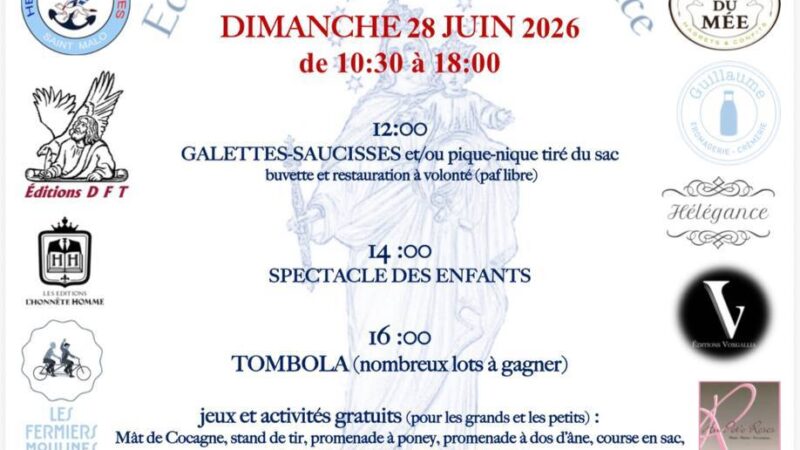 🎉🌞 LA GRANDE KERMESSE DE L’ÉCOLE NOTRE-DAME AUXILIATRICE ARRIVE ! 🌞🎉