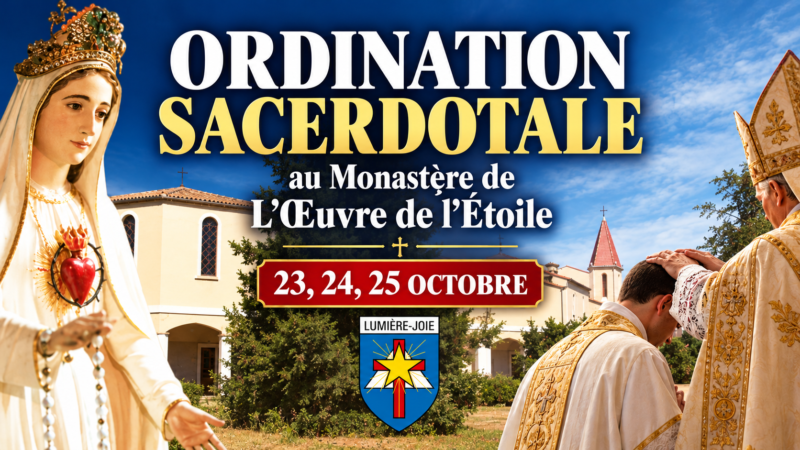 Ordination à L’Œuvre de l’Étoile